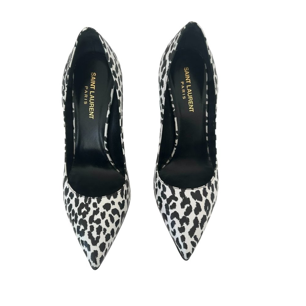 Saint Laurent Black & White Heels - Picture 3 of 6